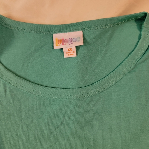 Teal green Lularoe body con dress - Picture 2 of 4